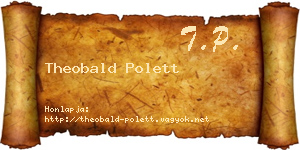 Theobald Polett névjegykártya